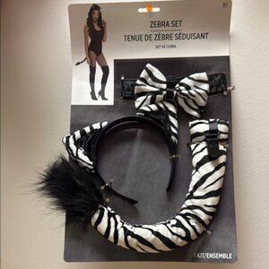 Amscan Zebra Halloween costume Set - Black and White